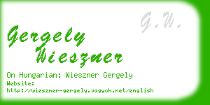 gergely wieszner business card